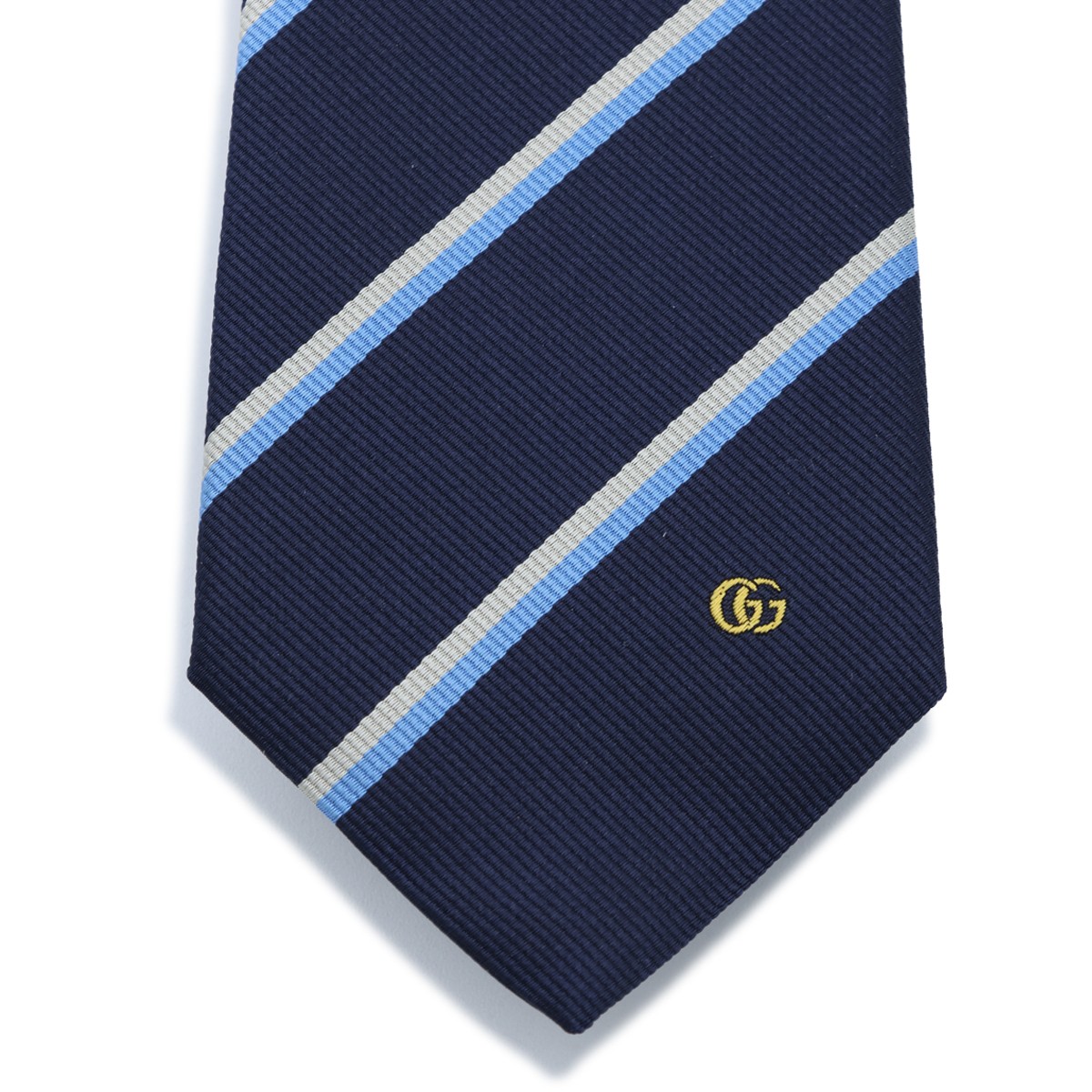 BLUE AND LIGHT BLUE SILK JACQUARD TIE