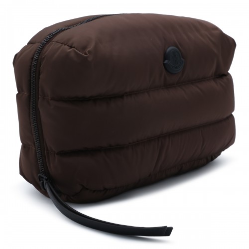 BLACK QUILTED CARADOC WASH BAG