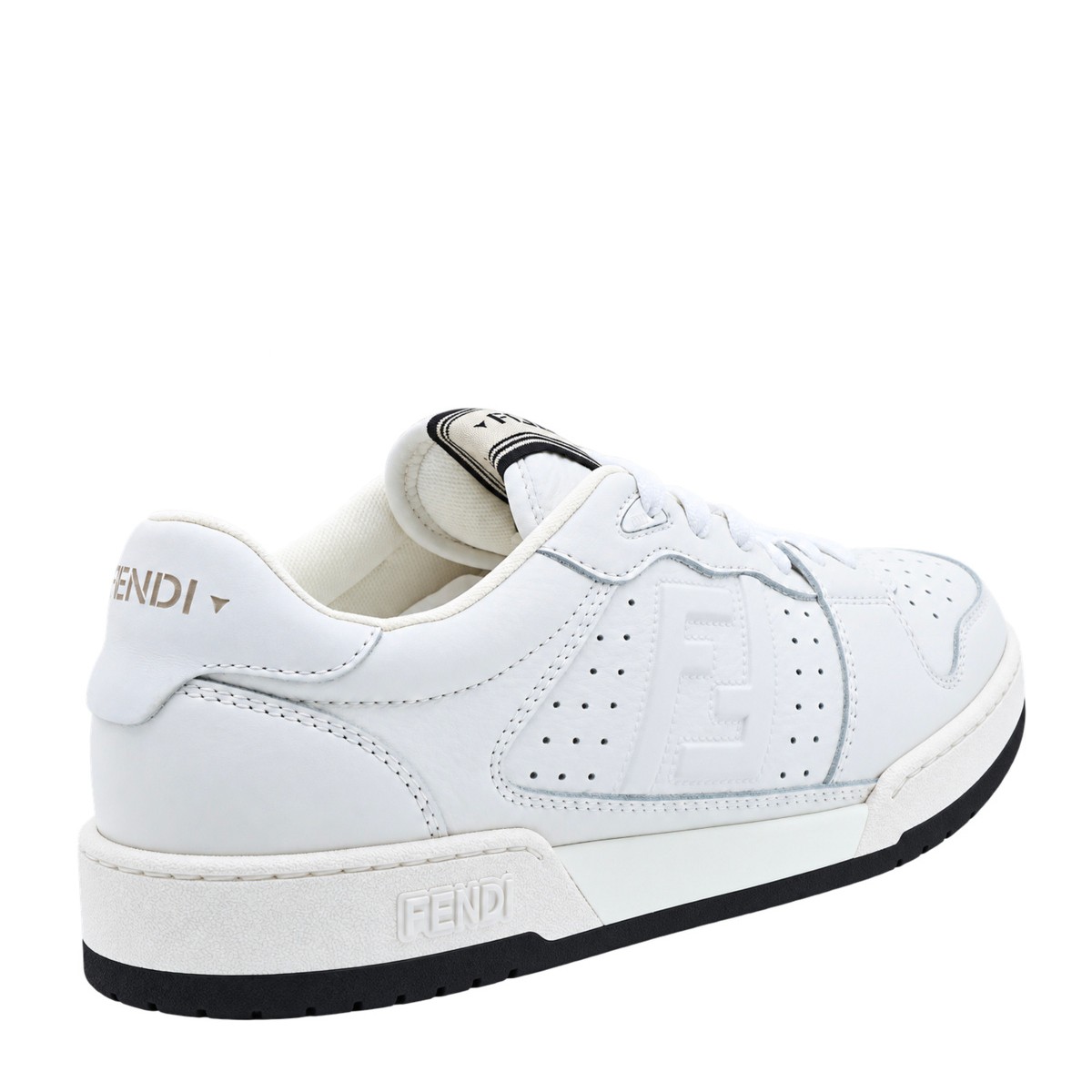 WHITE LEATHER FENDI MATCH SNEAKERS