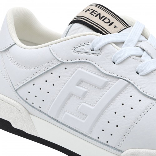 WHITE LEATHER FENDI MATCH SNEAKERS