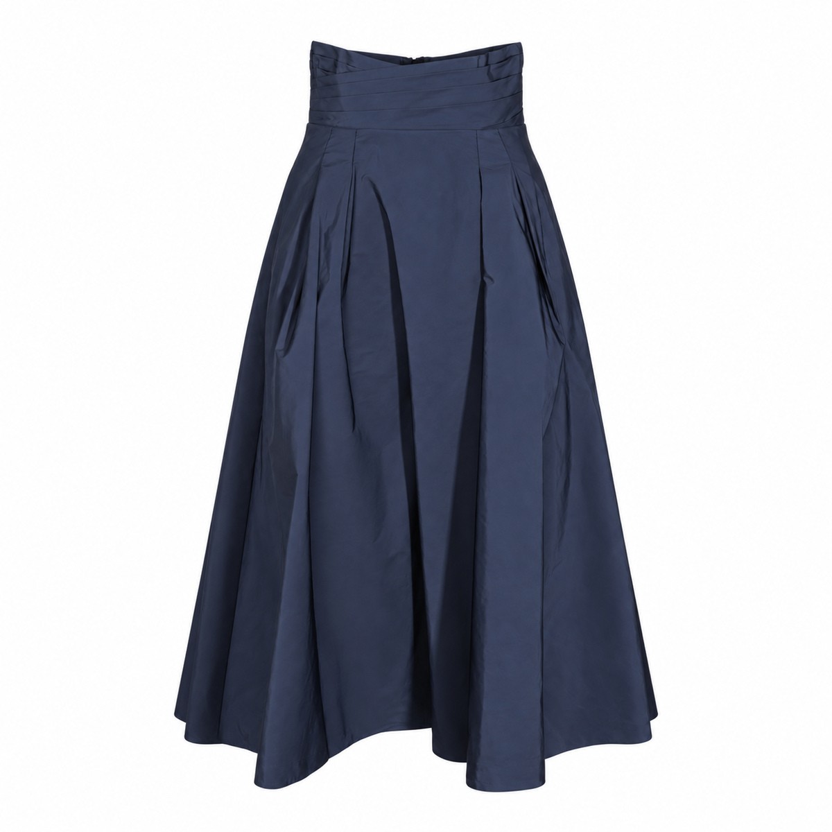 BLUE MIDI SKIRT