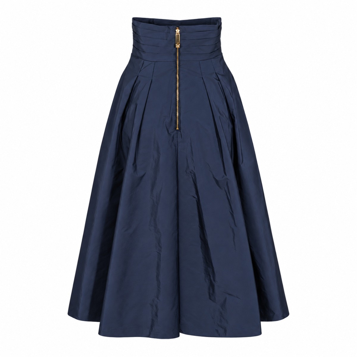 BLUE MIDI SKIRT
