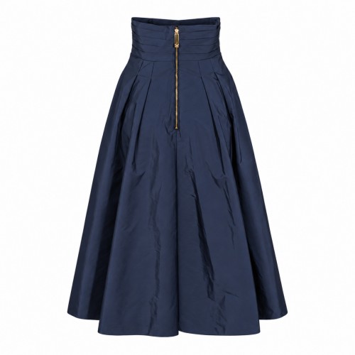 BLUE MIDI SKIRT