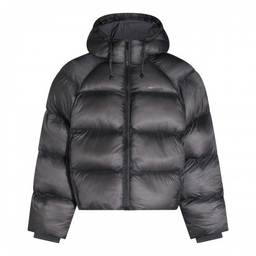 BLACK NYLON PUFFER JACKET