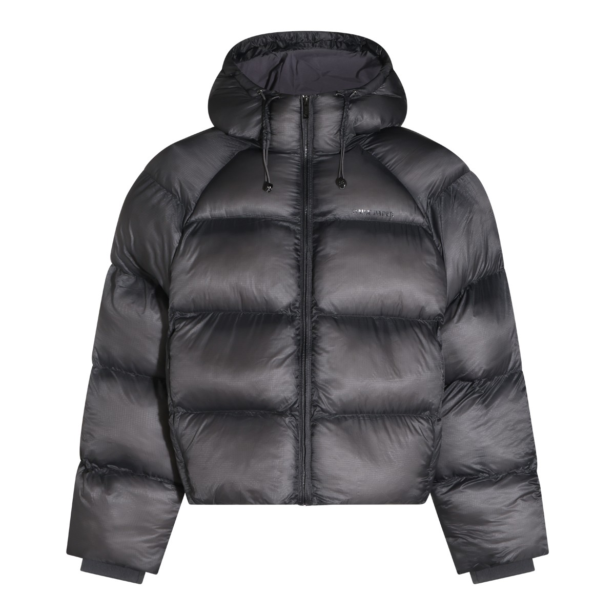 BLACK NYLON PUFFER JACKET