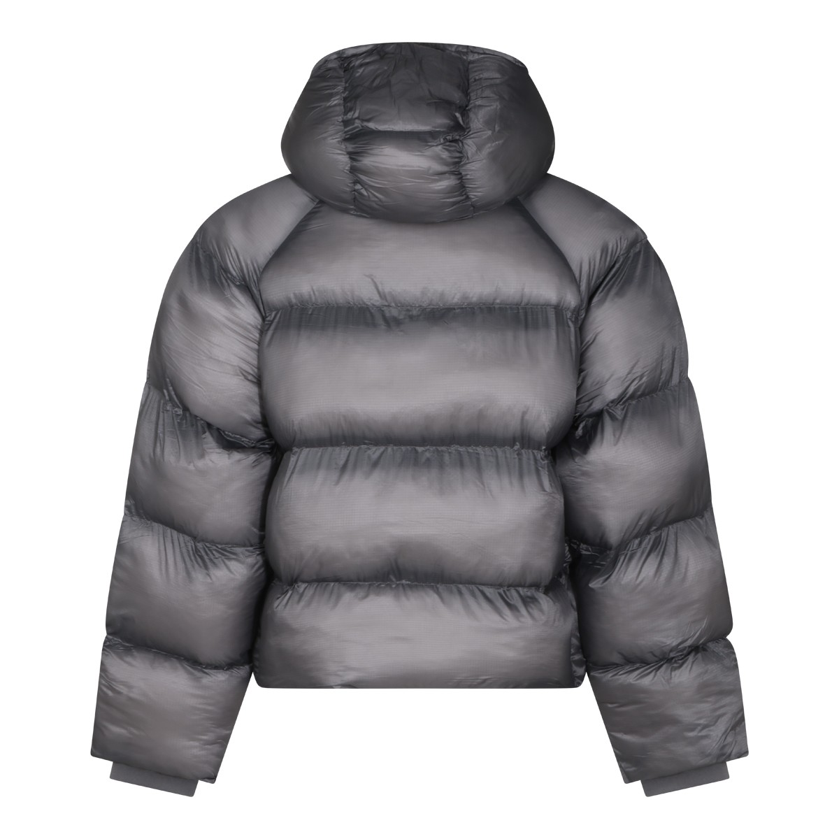 BLACK NYLON PUFFER JACKET