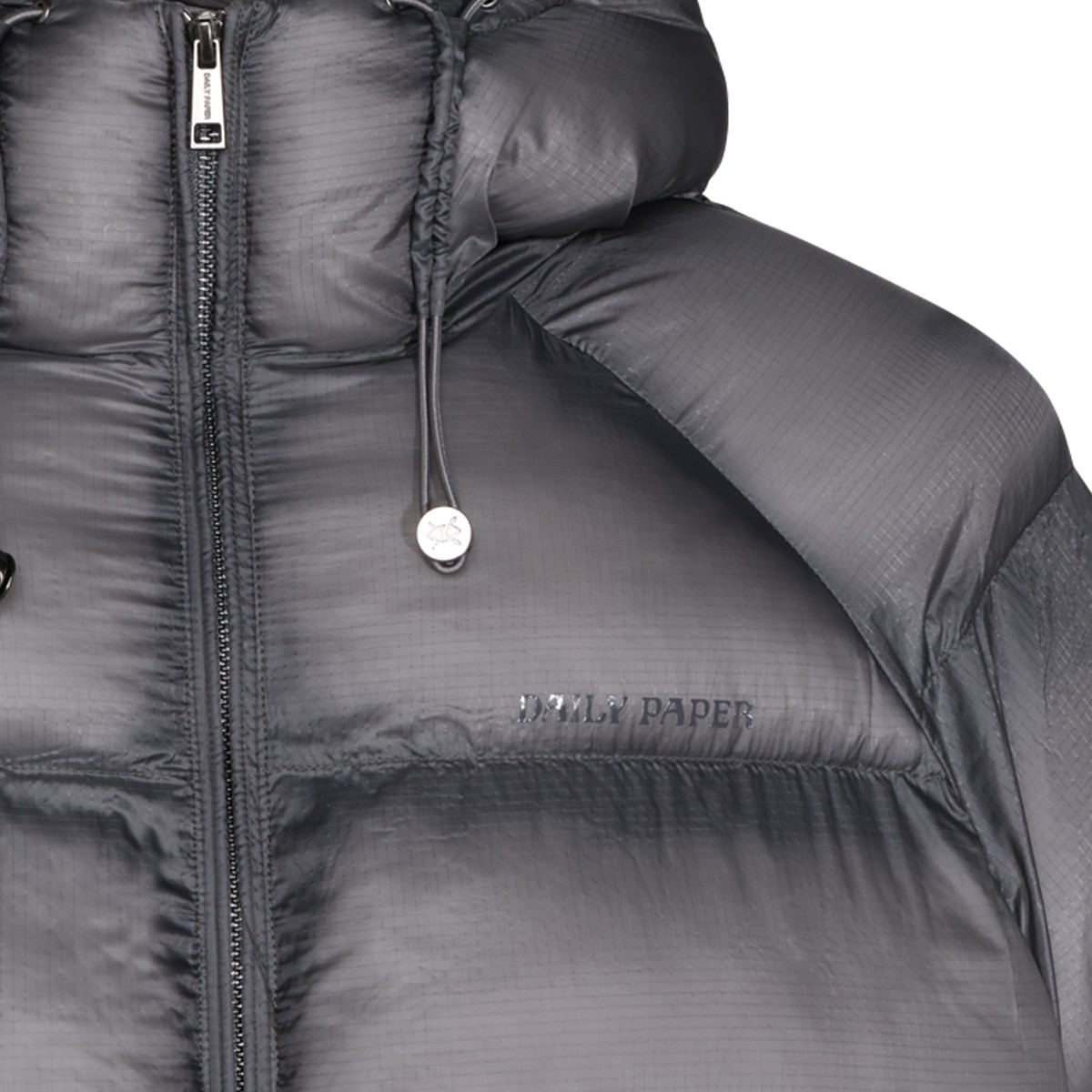 BLACK NYLON PUFFER JACKET