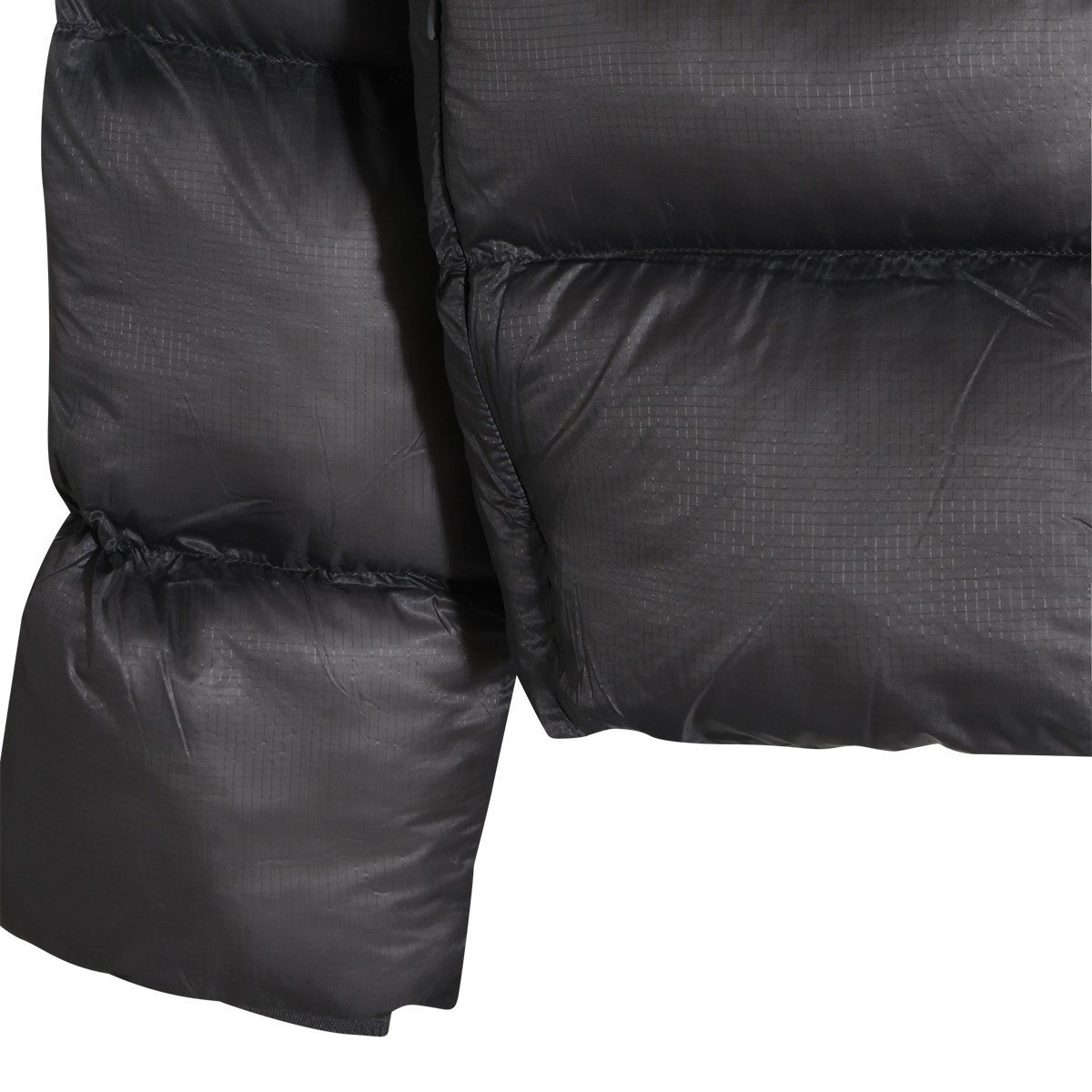 BLACK NYLON PUFFER JACKET