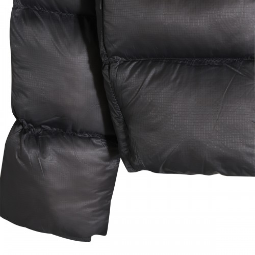 BLACK NYLON PUFFER JACKET