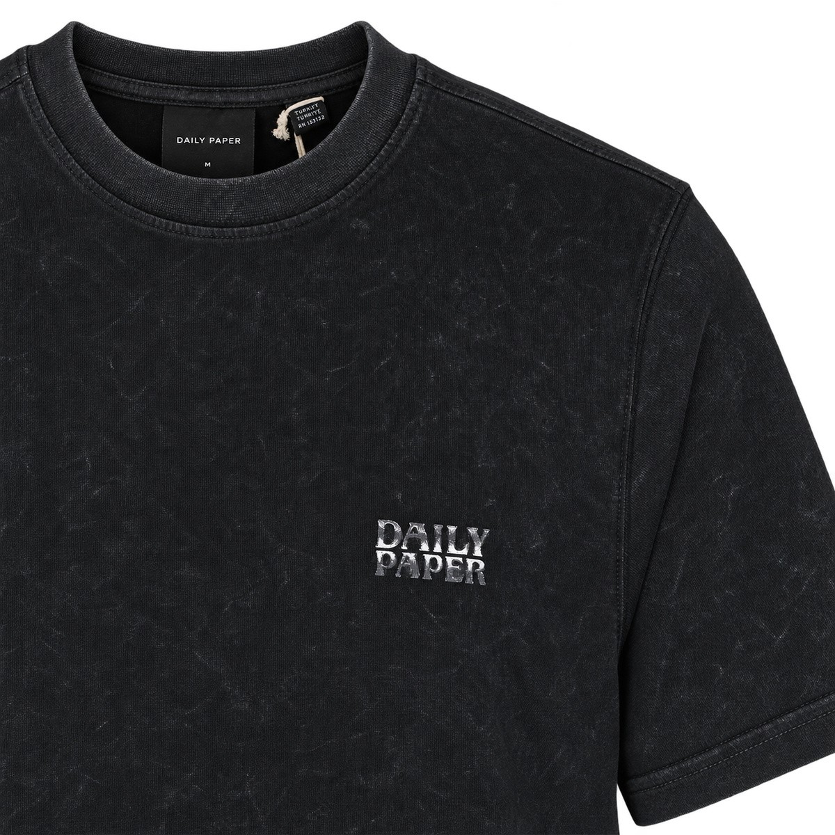 WASHED BLACK TEXTURED METALLIC SHIELD...