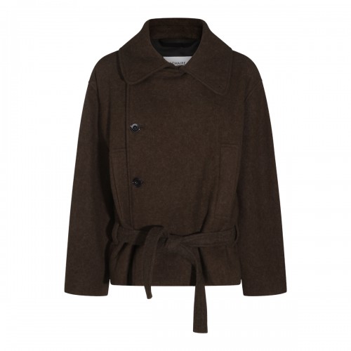 MUD COTTON SHORT WRAP COAT