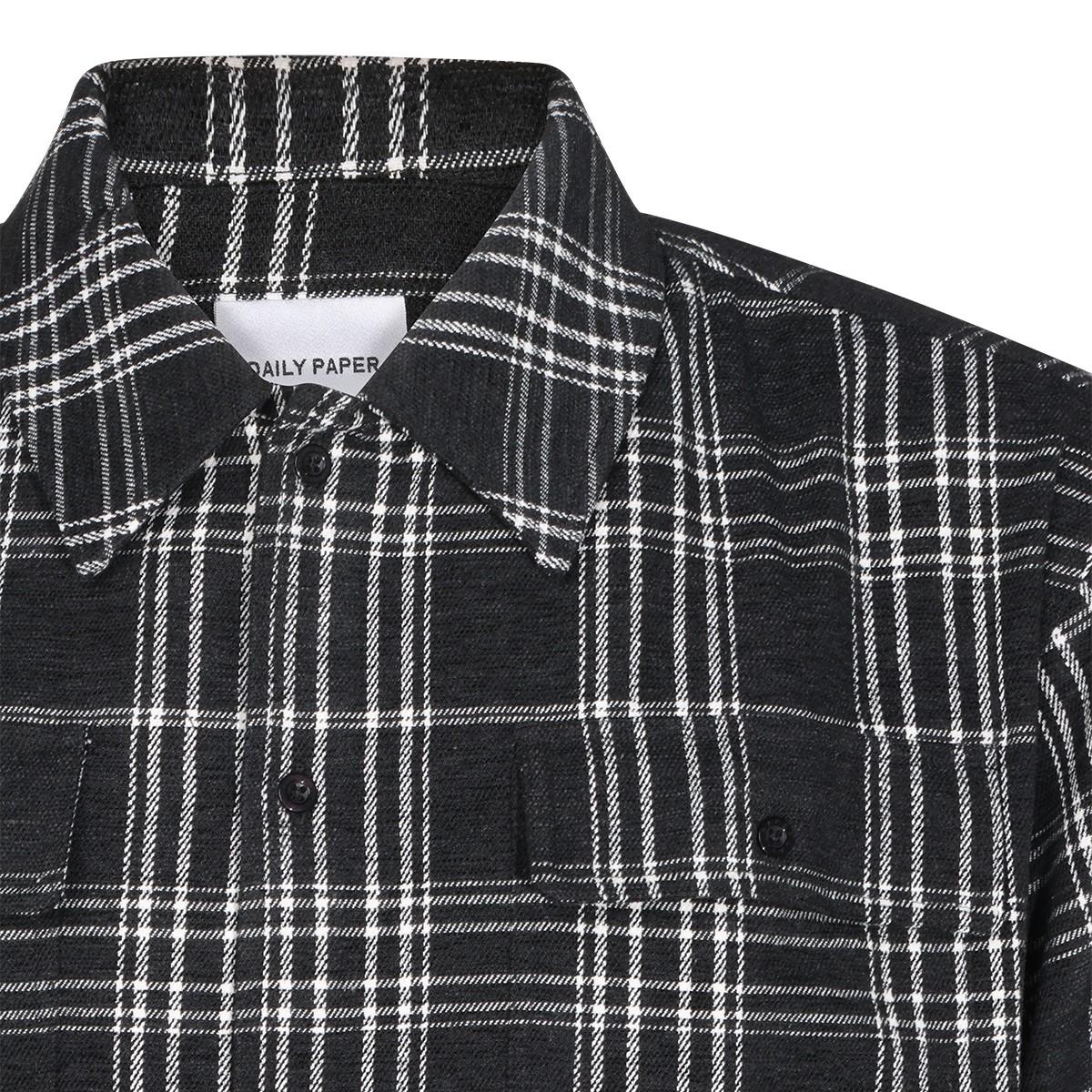 BLACK COTTON CHENILLE SHIRT