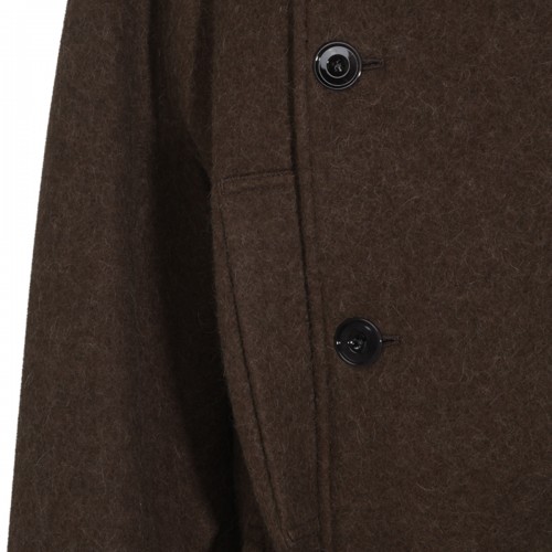 MUD COTTON SHORT WRAP COAT
