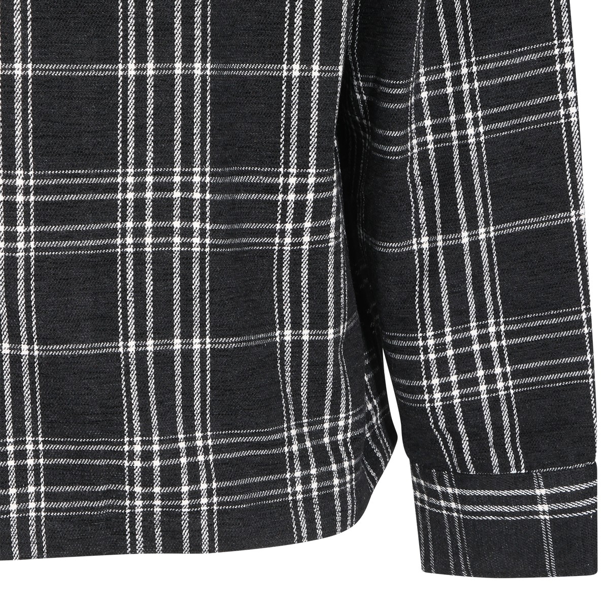 BLACK COTTON CHENILLE SHIRT
