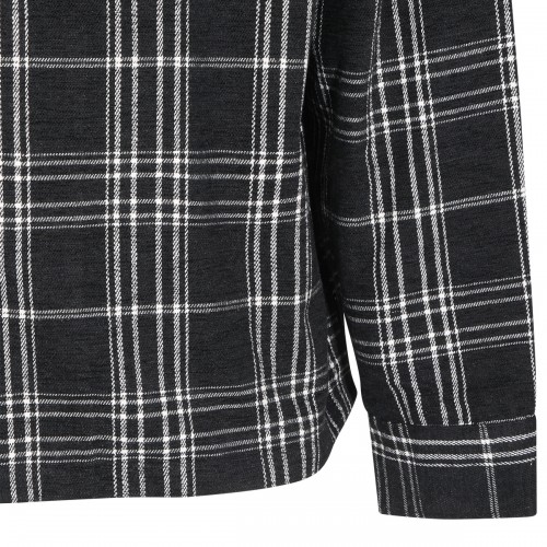 BLACK COTTON CHENILLE SHIRT