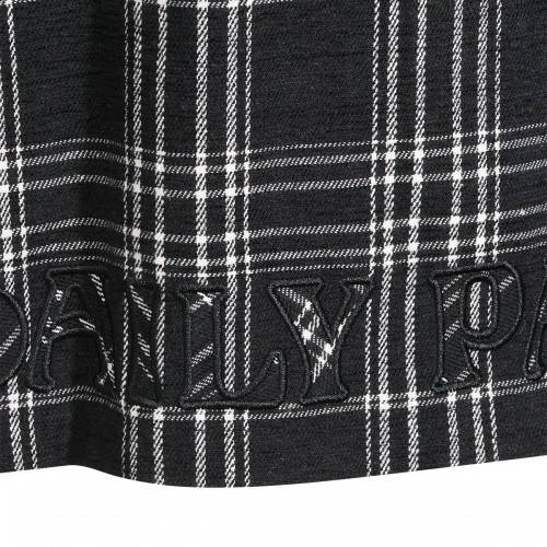 BLACK COTTON CHENILLE SHIRT
