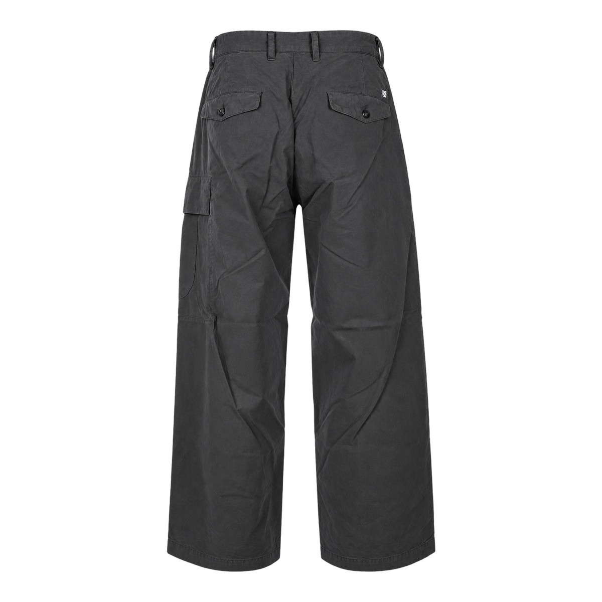 GREY MICRO-REPS COTTON BOXY PLEATS...