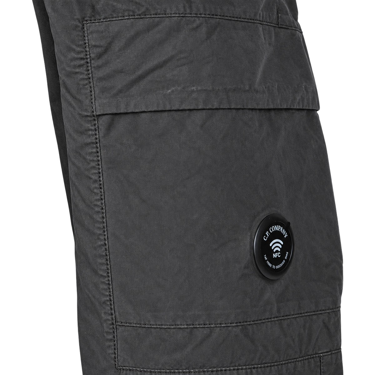 GREY MICRO-REPS COTTON BOXY PLEATS...
