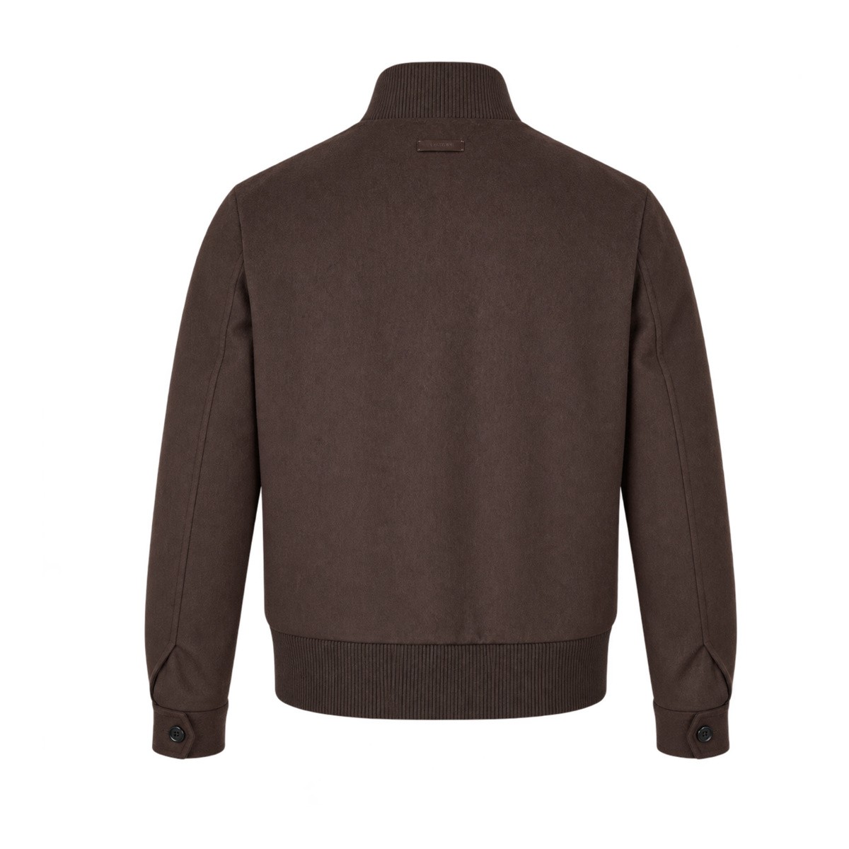 BROWN SPONGE WOOL AND CASHMERE BLEND...