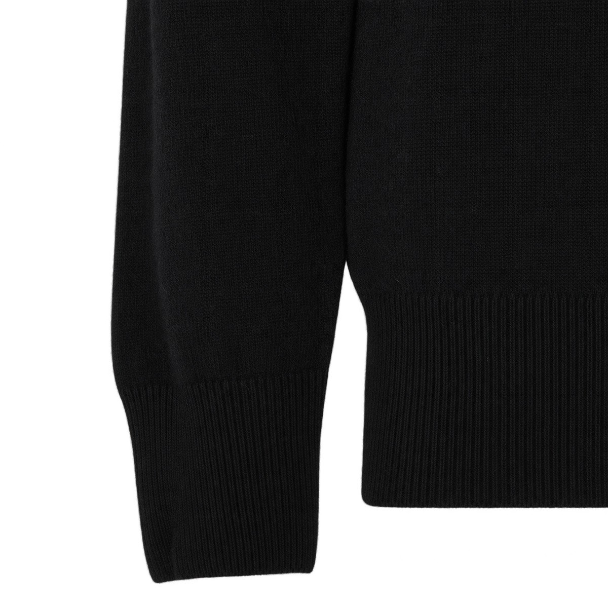 BLACK WOOL KNITWEAR