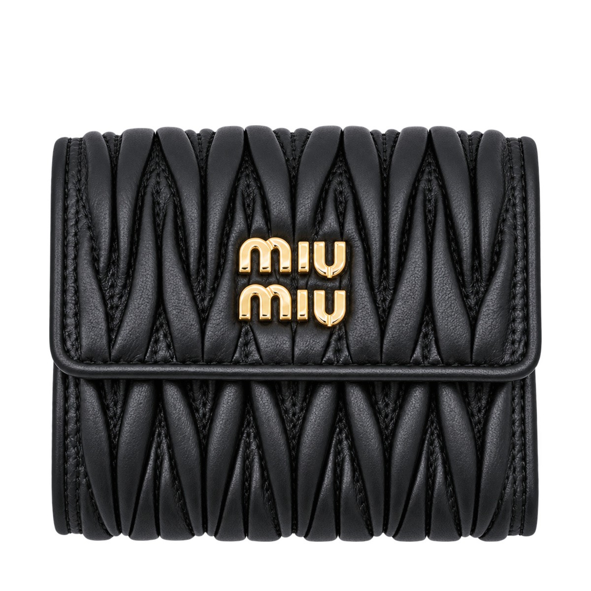 BLACK NAPPA LEATHER SMALL WALLET