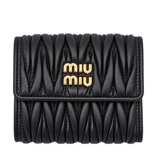 BLACK NAPPA LEATHER SMALL WALLET