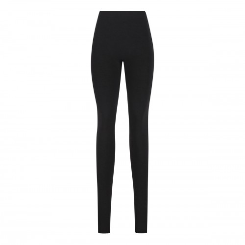 BLACK STRETCH NYLON LEGGINGS