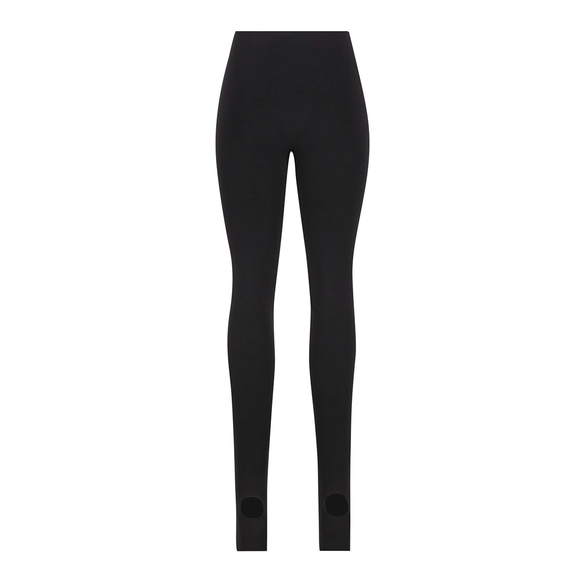 BLACK STRETCH NYLON LEGGINGS